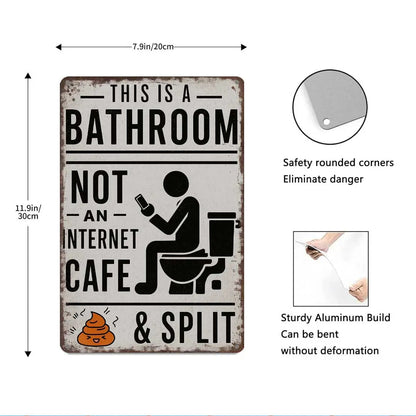 Funny Bathroom Wall Decor - 🚽 This Is a Bathroom, Not an Internet CAFE
