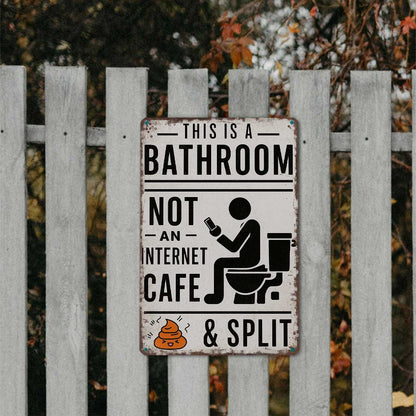 Funny Bathroom Wall Decor - 🚽 This Is a Bathroom, Not an Internet CAFE