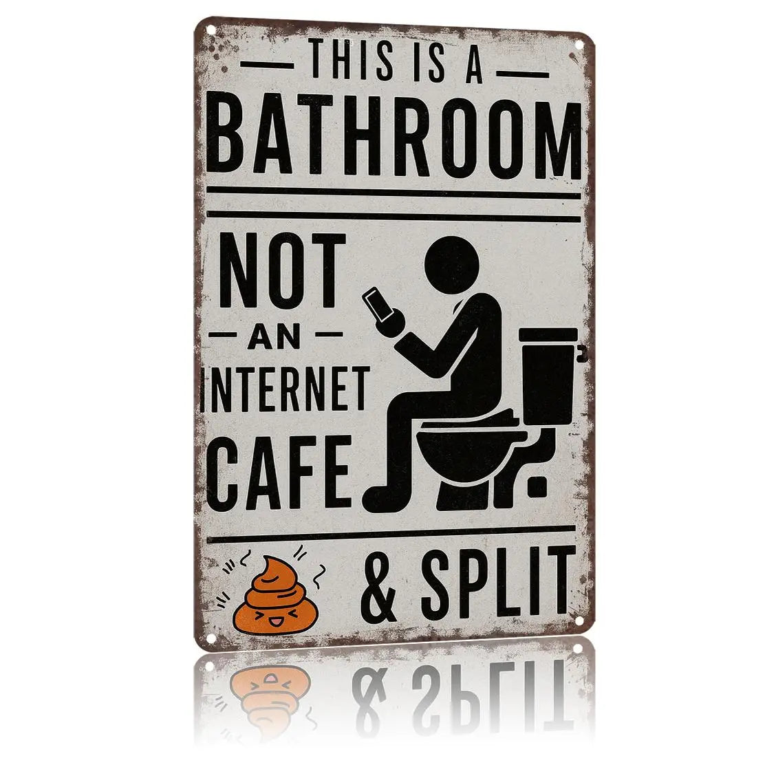 Funny Bathroom Wall Decor - 🚽 This Is a Bathroom, Not an Internet CAFE