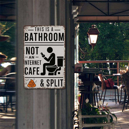 Funny Bathroom Wall Decor - 🚽 This Is a Bathroom, Not an Internet CAFE