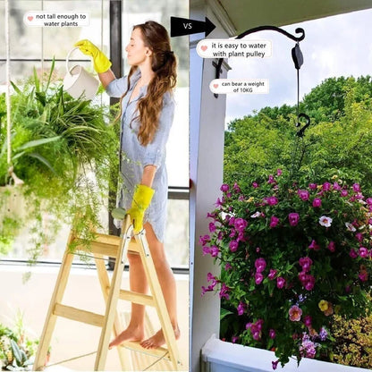💥Blowout Sale 40% OFF🌳Plant Pulley Set For Garden Baskets Pots, Birds Feeder