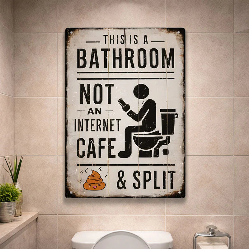 Funny Bathroom Wall Decor - 🚽 This Is a Bathroom, Not an Internet CAFE