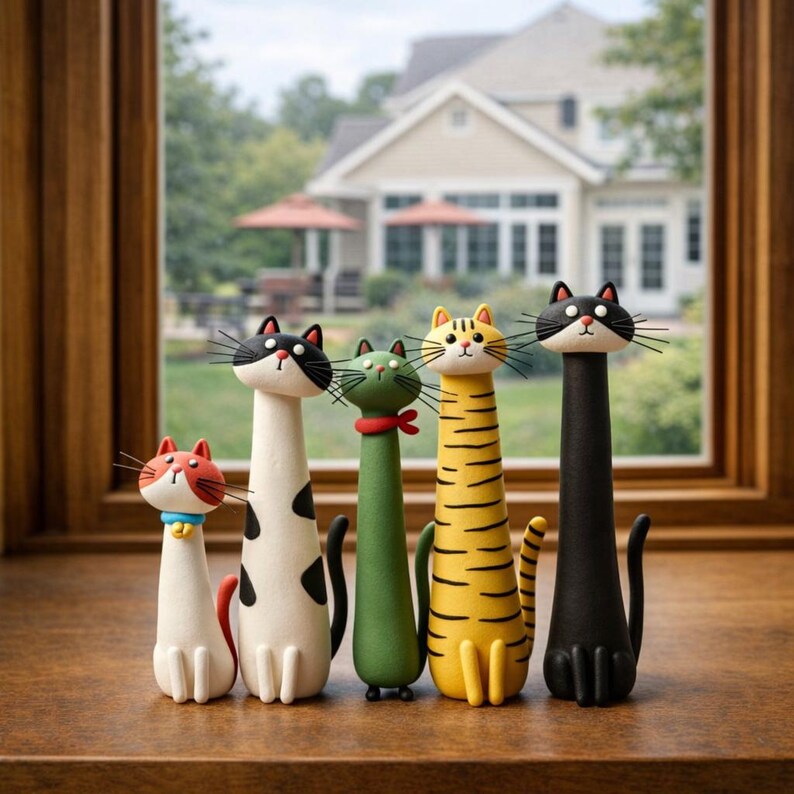 🔥LAST DAY49% OFF - 😻Handcrafted Quirky Cat Vase