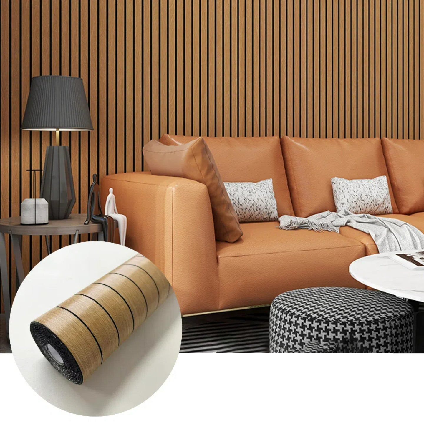 Wood Grain Pattern Wallpaper - Self-Adhesive Wall Sticker
