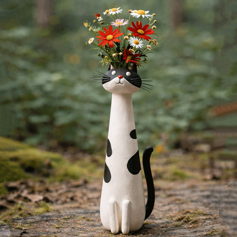 🔥LAST DAY49% OFF - 😻Handcrafted Quirky Cat Vase