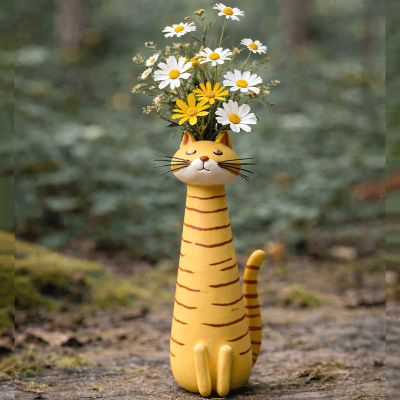 🔥LAST DAY49% OFF - 😻Handcrafted Quirky Cat Vase
