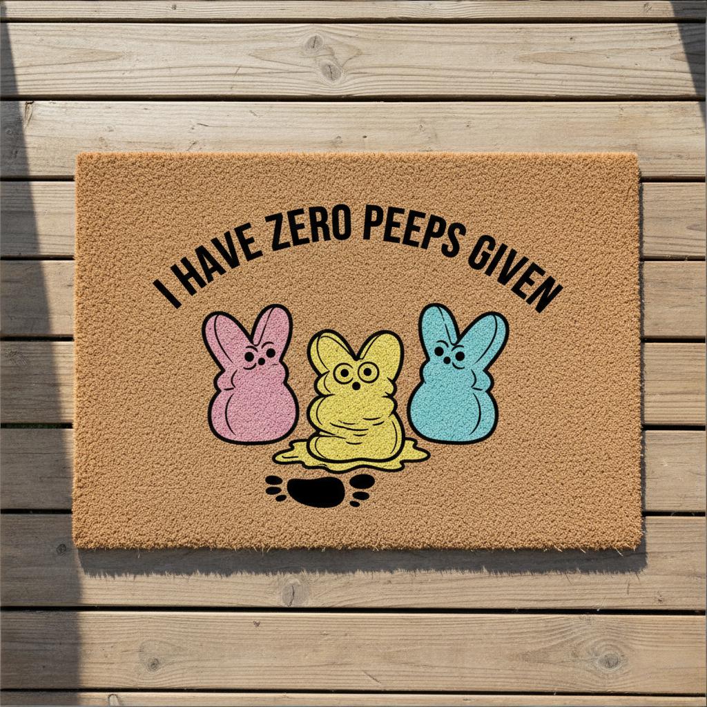 HOT SALE 49% OFF - Zero Peeps Given Doormat
