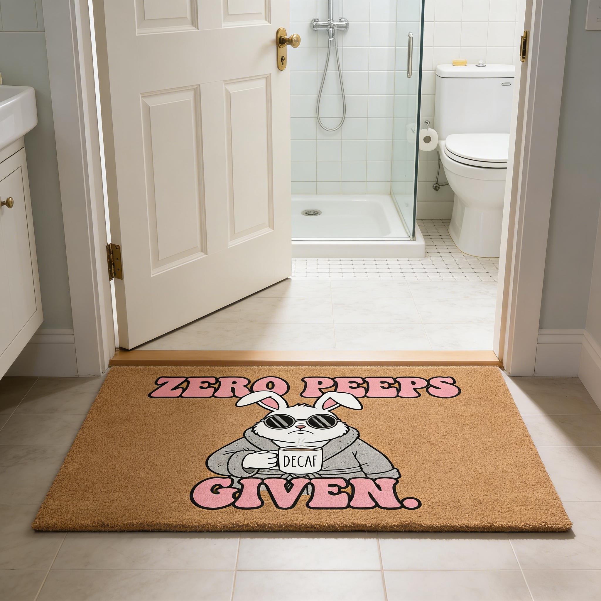 HOT SALE 49% OFF - Zero Peeps Given Doormat