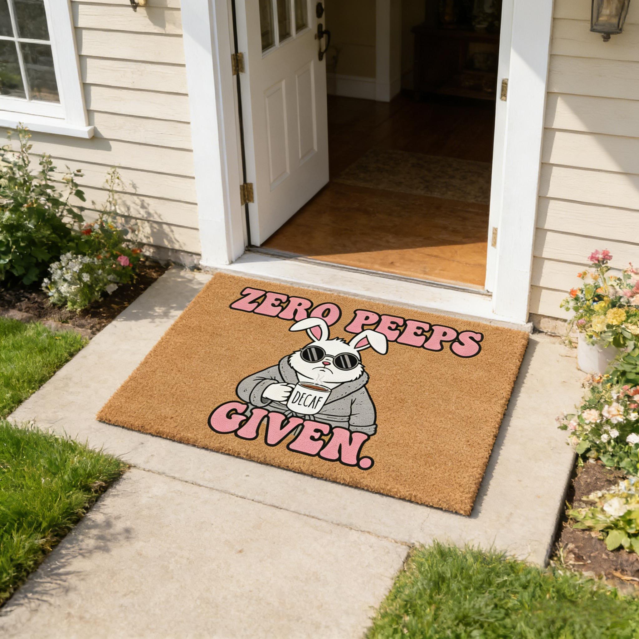 HOT SALE 49% OFF - Zero Peeps Given Doormat