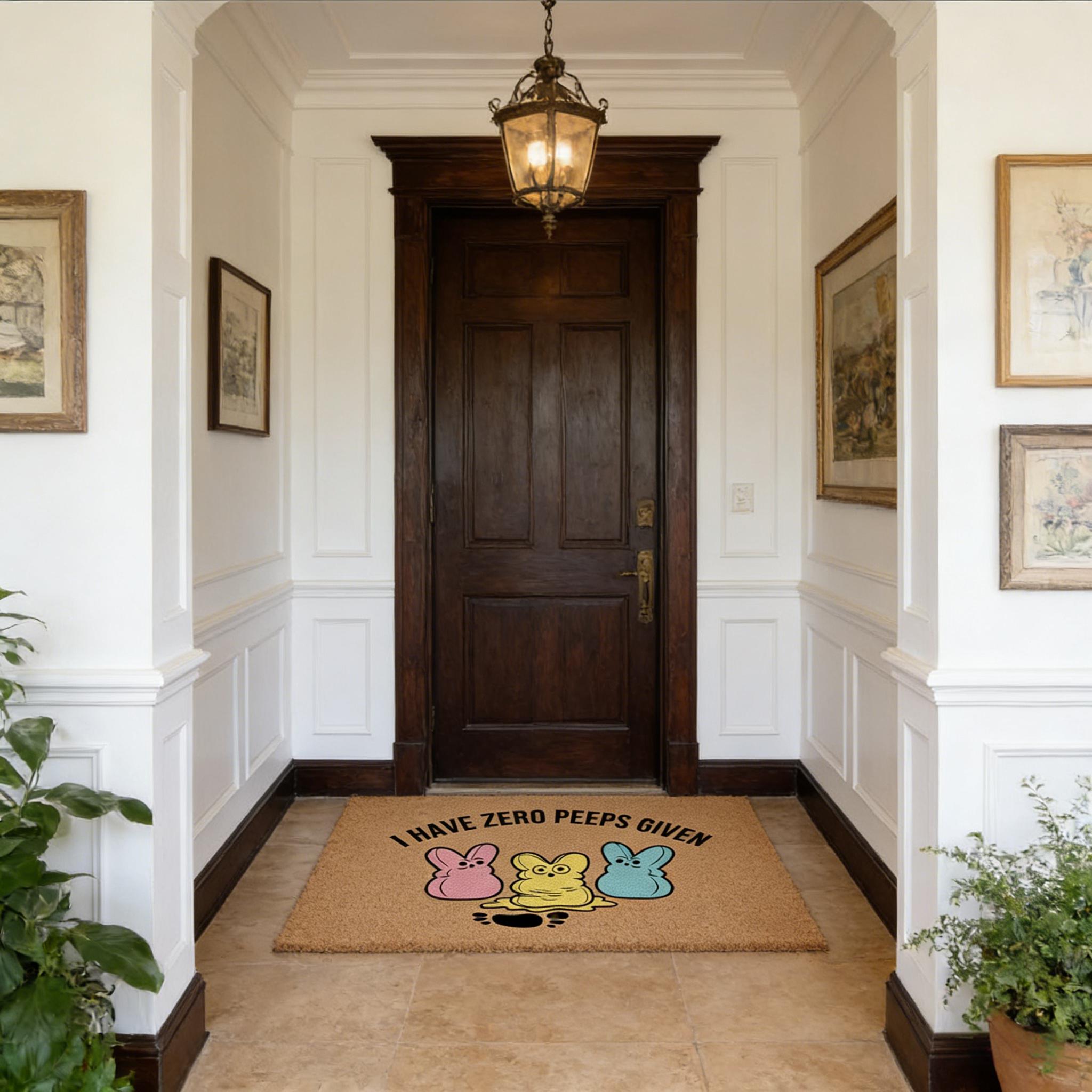 HOT SALE 49% OFF - Zero Peeps Given Doormat